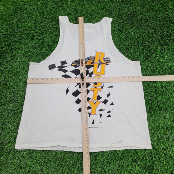 Vintage NASCAR Tank-Top Large 22x29 Rusty-Wallace - Picture 3 of 16